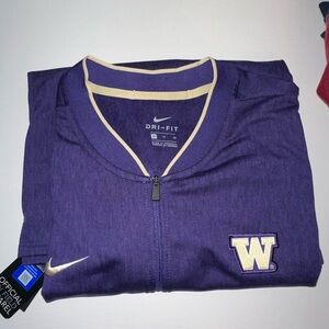 Nike Purple Windbreaker with Stand-Up Collar
